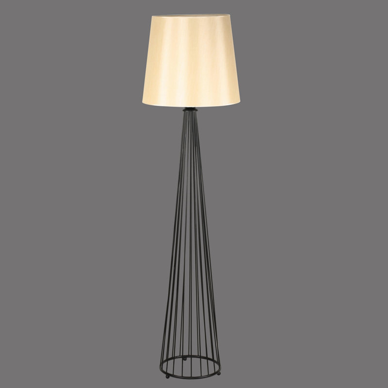 Salzmann 165cm Traditional Floor Lamp, Cream