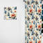 Ikat floral bleu victorien I - Rideau Ikat - Rideau obscurcissant Ikat - 1 panneau-107610937