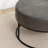 Cattibrie Vegan Leather Upholstered Round Ottoman-627229034
