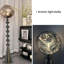 Fer argenté + lampes sur pied en acrylique