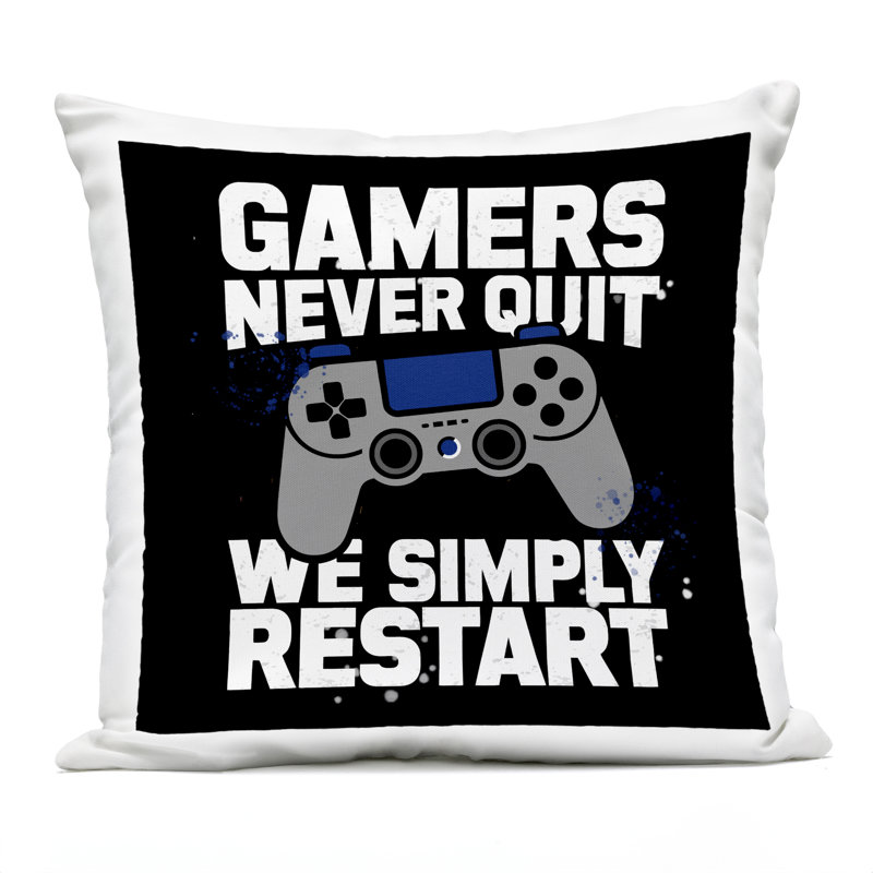 Coussin d'extérieur imprimé Gamers