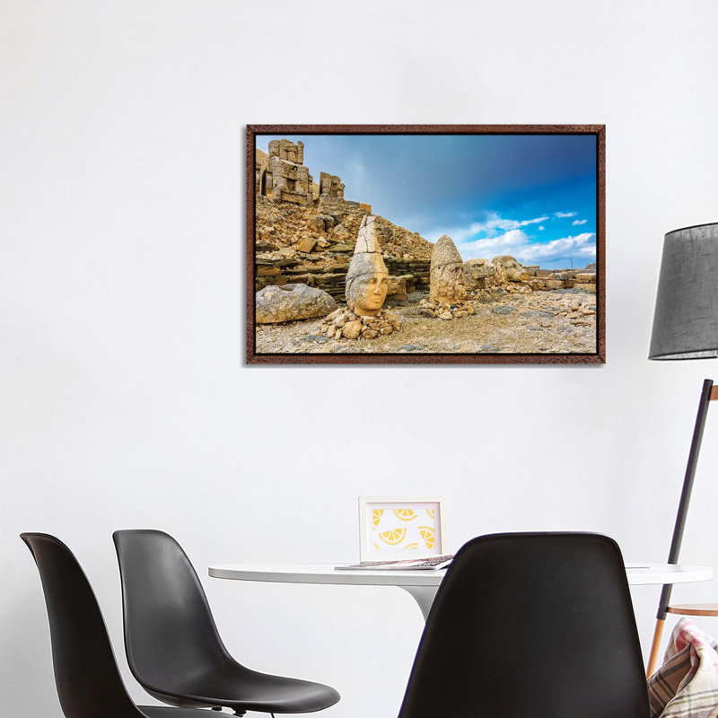 Nemrut Mountain,Turkey III 1 Piece Wall Art on Canvas, 101.6 cm H x 66.04 cm W, Classic Brown Wood Framed