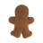 Greenland Home Fashions Holiday Gingerbread Decorative Christmas Pillow, 14 x 17 Inch, Brown