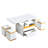 Lift Top Coffee Table With 4 Stools-1442889103