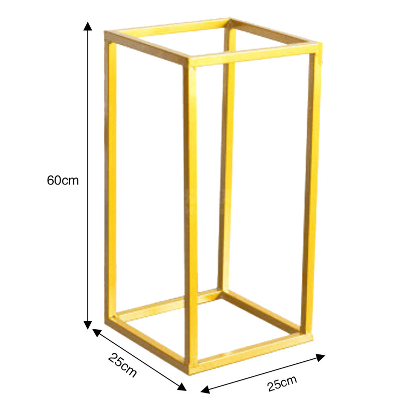 Iron, 60cm H x 25cm W x 25cm D, Gold