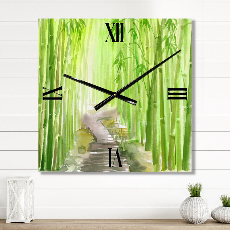 Horloge murale Bamboo Forest, Grand