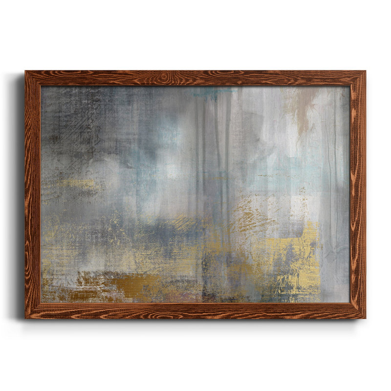 «Misty Sky II Revisit», peinture sur toile encadrée, Érable, H 37,5 po x l 27,5 po x P 1,5 po