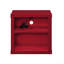 Table de chevet à finition rouge avec USB-118033258