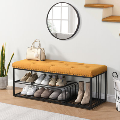 Muammar Upholstered Shoe Storage Bench