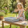 Wooden Sandbox, Kids Sand and Water Table with 2 Removable Sinks, Grey
