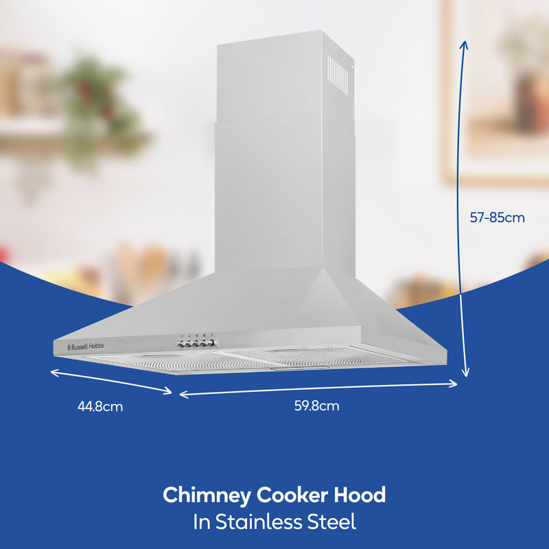 Russell Hobbs® Chimney Cooker Hood, Stainless Steel, 60cm