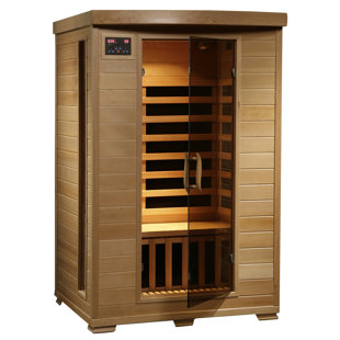 Heatwave 2-Person Hemlock Deluxe Infrared Sauna with 6 Carbon Heaters
