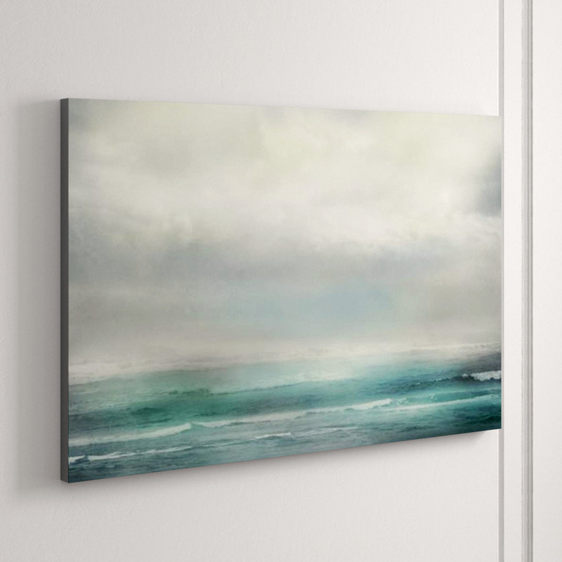 Misty Ocean Print by Mari Urasawa, 40" H x 60" W, Image Brush Gel