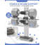 Étagère de douche suspendue, barres de douche en aluminium pour l'intérieur de la douche, étagères de douche durables et résistantes à la rouille, support stable, double option de suspension pour pommeau de douche et paroi de douche en verre, 8 crochets et miroir, (Argent)