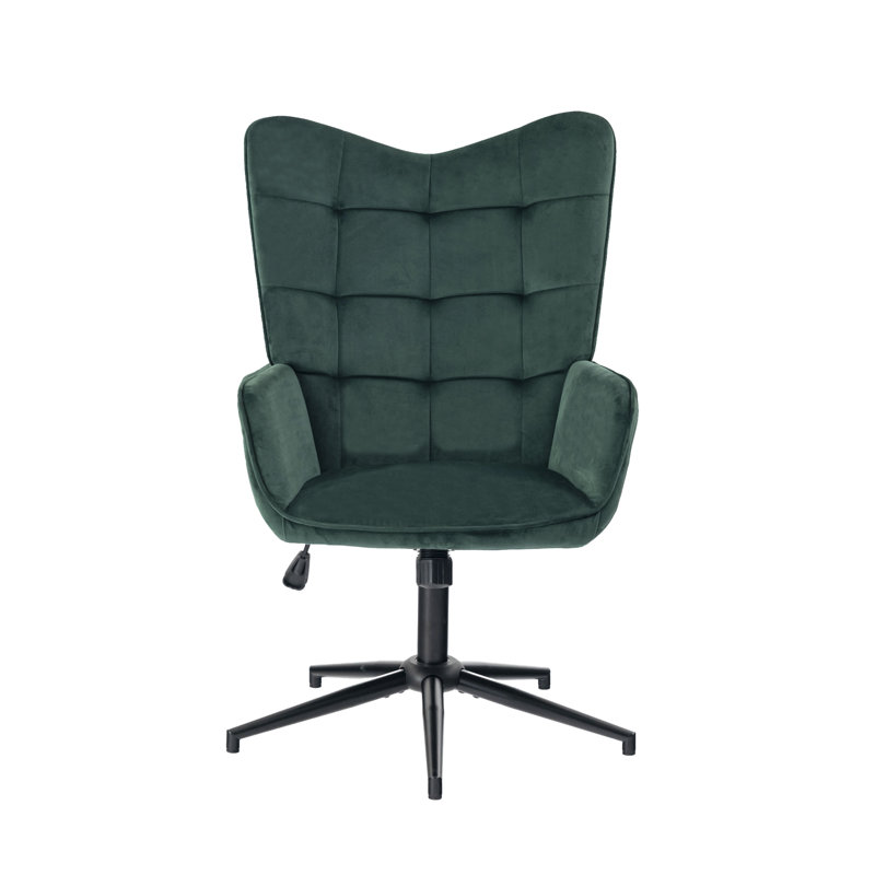 Alfreco Velvet Swivel Accent Chair
