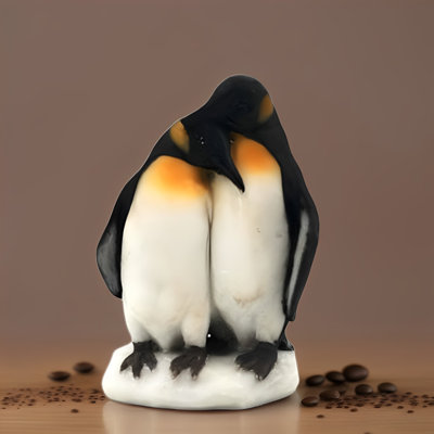 2"H Penguin Couple Figurine