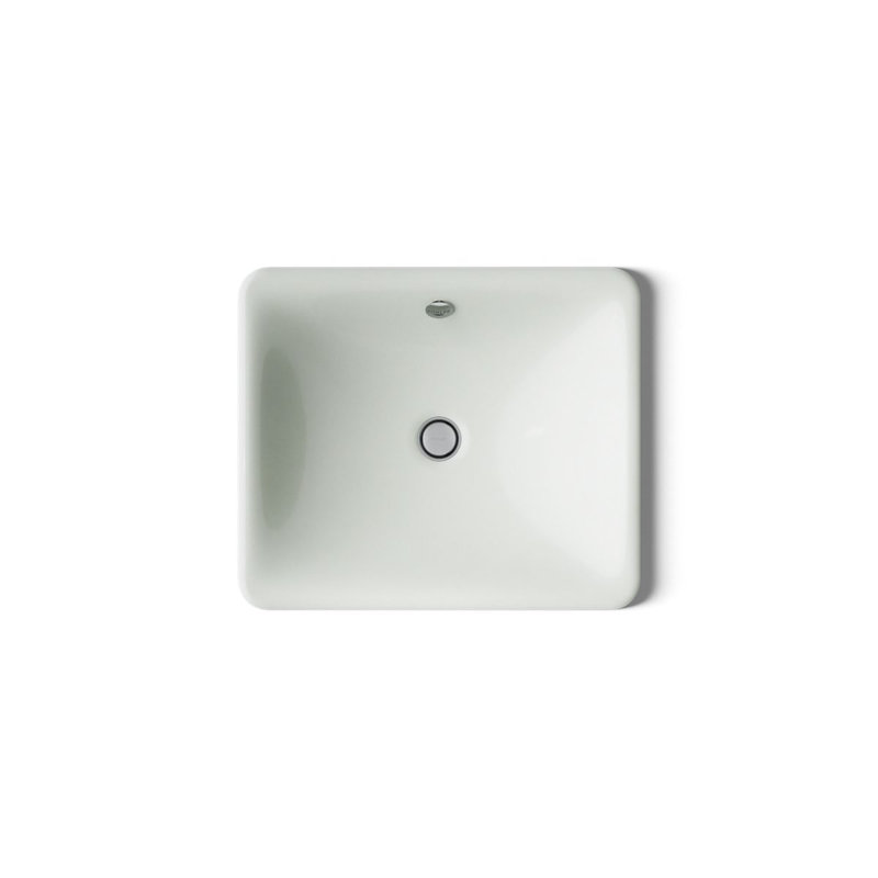 Iron Plains Dual-Mount Bathroom Sink, Sea Salt