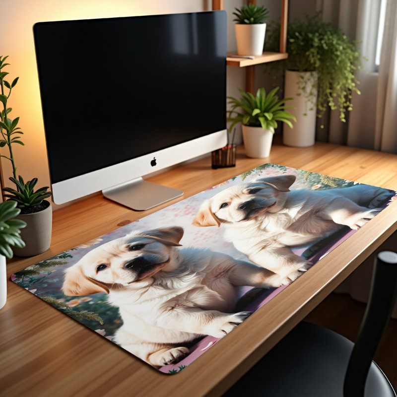Polyester Desk Pad, 14.4x12.1