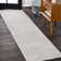Rectangle Berthena Solid Color Machine Woven Polyester Area Rug in Light Gray