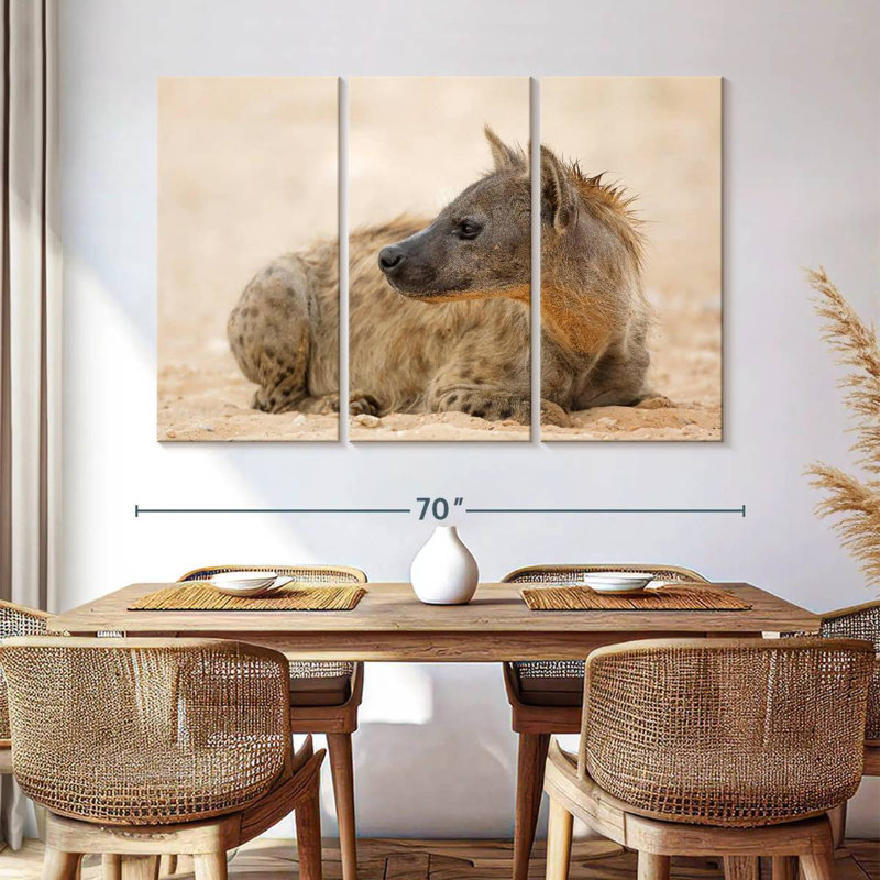 Resting Hyena, 20" H x 33" W