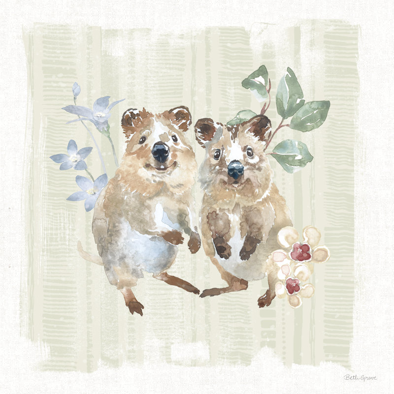 Aussie Love VI, reproduction, H 12 po x l 12 po, Non, Cadre doré simple