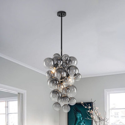 Lelaina 3 - Light Cluster Bubble Glass Chandelier