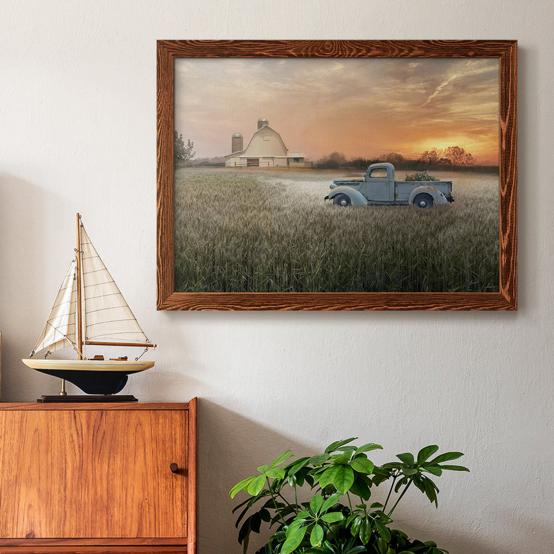 Evening Farm, reproduction d'art sur toile, Érable, H 26 po x l 38 po x P 1,5 po
