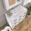 36 po X P 18 po P x 34 po Meuble-lavabo autoportant simple H blanc avec plateau en marbre de culture blanc