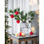 Ensemble de 6 boules de Noël décoratives en mousse de 3,9 pouces avec perles et flocage pour arbre et décorations des Fêtes