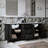 Alsup 72'' Double Bathroom Vanity with Quartz Top-126382817