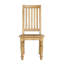 Chaise d'appoint à dossier en lattes de bois massif Barcenas-33692853