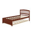 Lit plateforme simple en bois avec lit gigogne-211628363