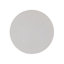 Table de bout Everly Quinn Modern Glam en forme de C avec structure en fer doré et plateau rond blanc