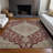 Machine Washable Indoor/Outdoor Cicel ACN1151 Garnet Rug-100249362