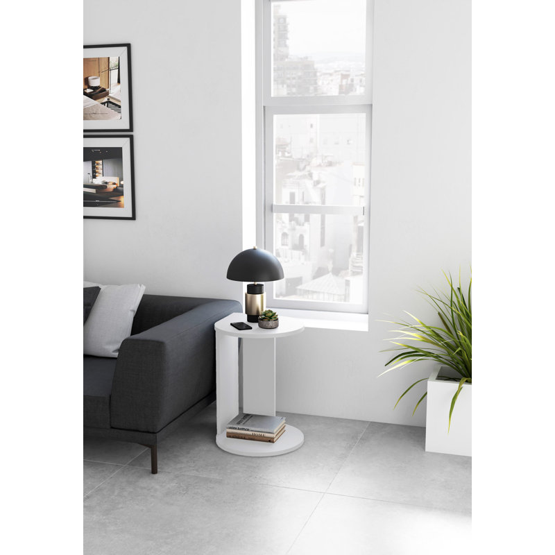 Alberdina End Table, White