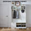 Portemanteaux minimaliste blanc chaud