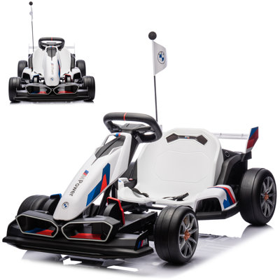 24v 7.5 Mph Electric Go Kart With Adjustable Seat, Drifting Car Battery Powered Ride On Toy