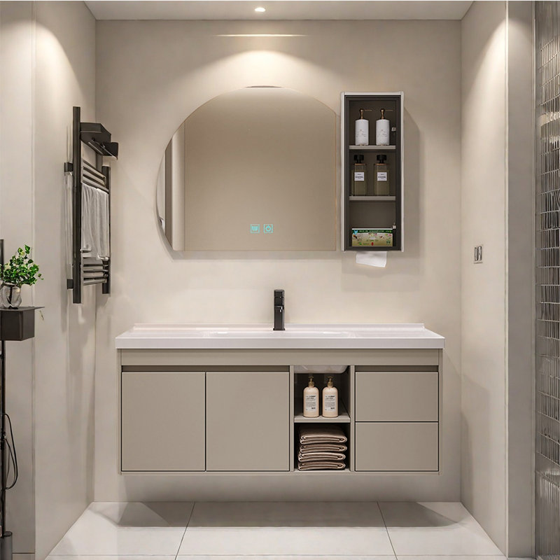 Armoire de salle de bain simple et légère de luxe