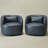 Bruschi 34" W Faux Leather Swivel Armchair-310443001