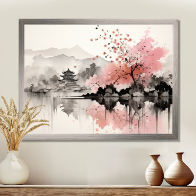Asian Art Sumi Lake III - Asian Art Framed Art