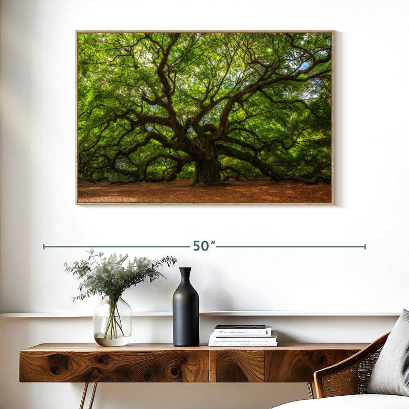 Chêne, Cadre flottant en bois naturel, 40 po x 27 po