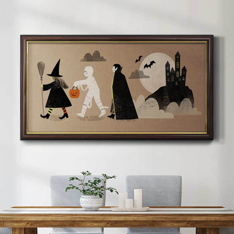 Halloween - Cadre photo unique, impression sur toile, H 25 po x l 45 po x P 1 po