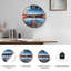«Night Lake», horloge murale en verre-1351189980