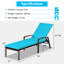 Chaise longue d'extérieur en métal Kestrel-86830201