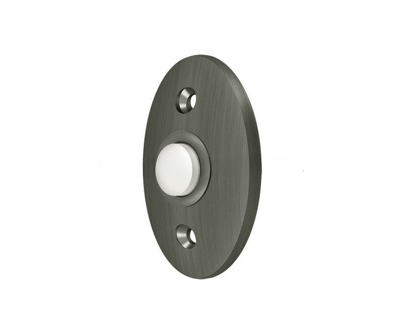 Bouton de sonnette; Standard; Finition nickel antique, Antique Nickel