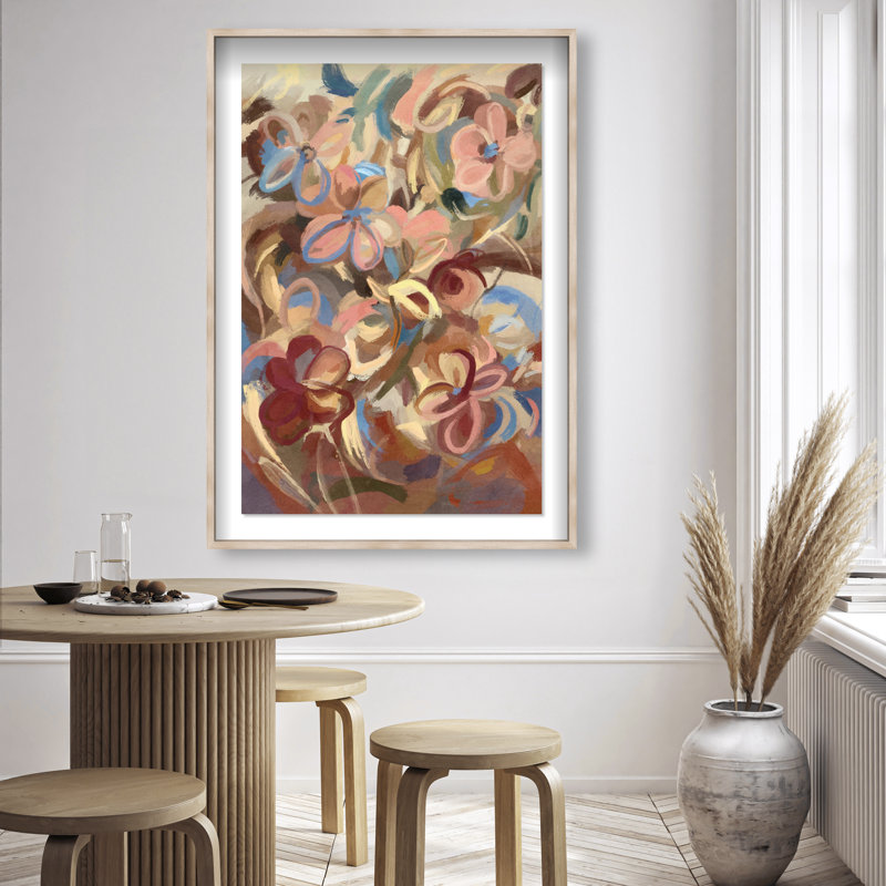 Moving Eden Print by Oliver Gal, 31.5"H x 21.5"W, Natural Oak Shadowbox