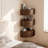 Corner Shelves Wall Cabinet Set Of 3, Curved Floating Corner Accent Cabinet With Sliding Doors