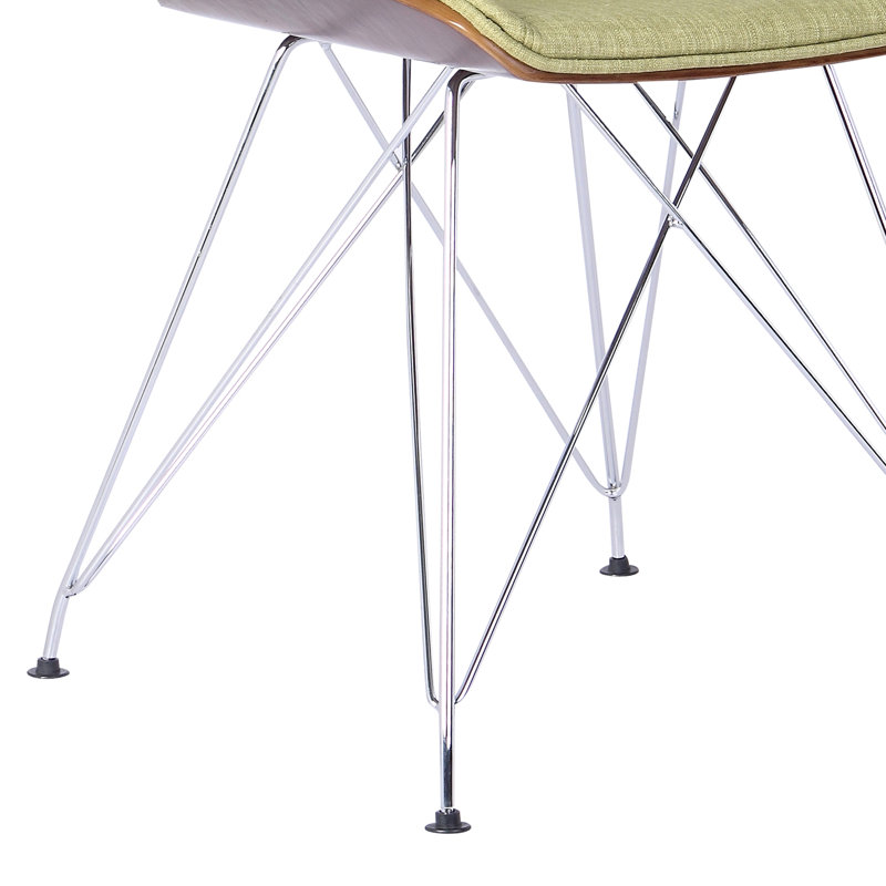 Lockard 46cm H Polyester Blend Upholstered Side Chair, Green