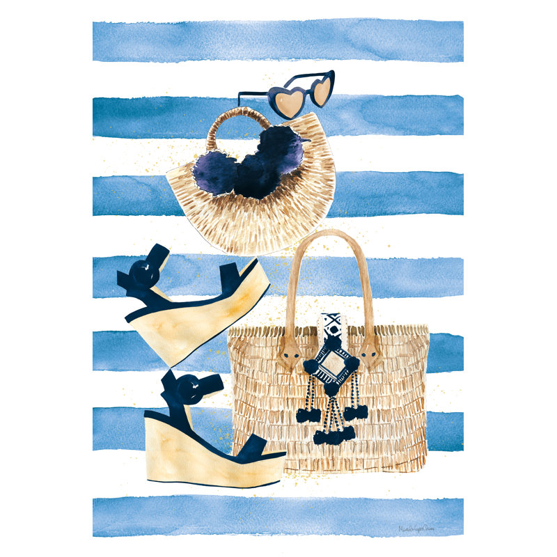 Beach Glam I - Wrapped Canvas Print, 91cm H x 61cm W