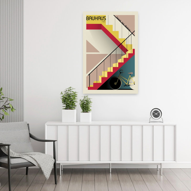 Art contemporain, architecture abstraite géométrique minimaliste, art urbain, H 36 po x l 24 po